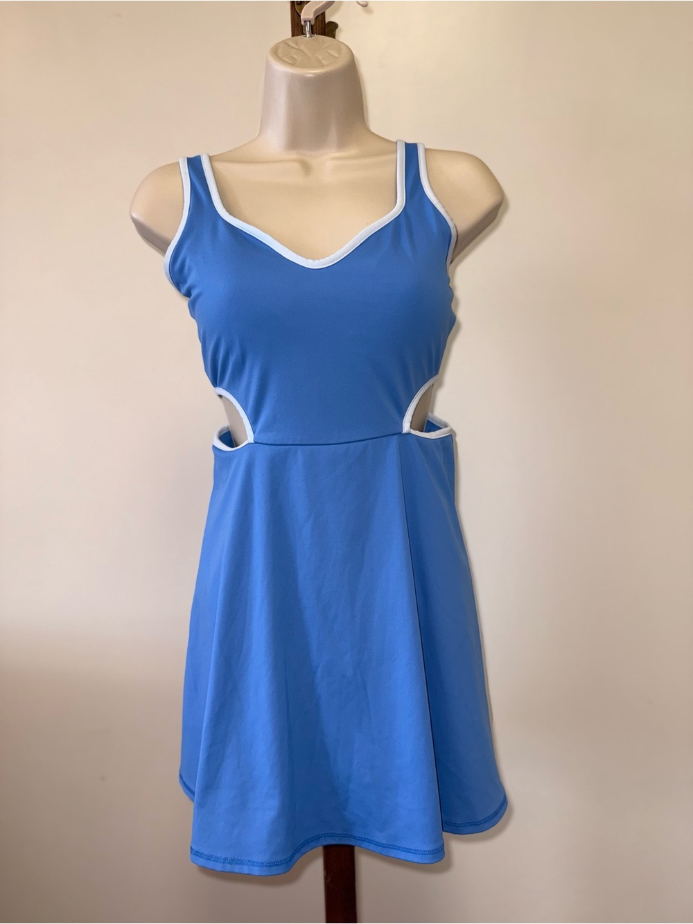 Old Navy Active (S) Blue Padded Powersoft Go Dry Dress Skort W/ Cutout Sides